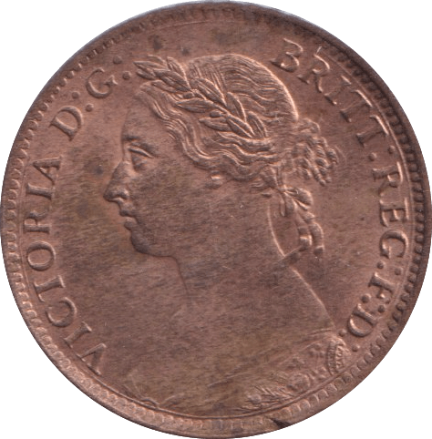 1888 FARTHING ( AUNC ) - Farthing - Cambridgeshire Coins