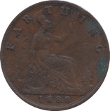 1888 FARTHING ( EF ) 5 - Farthing - Cambridgeshire Coins