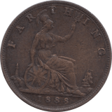 1888 FARTHING ( GVF ) 1 - Farthing - Cambridgeshire Coins