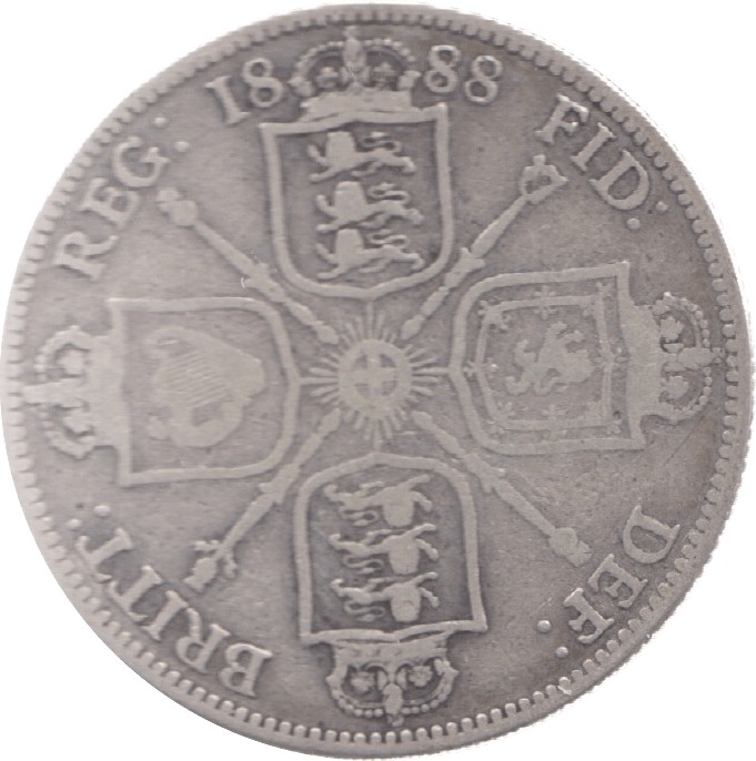 1888 FLORIN ( FINE ) 6 - Florin - Cambridgeshire Coins