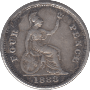 1888 FOURPENCE ( VF ) 7 - Fourpence - Cambridgeshire Coins