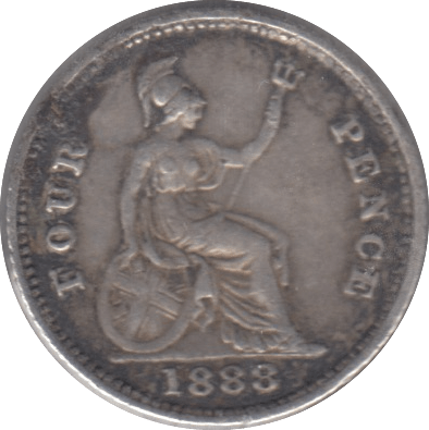 1888 FOURPENCE ( VF ) 7 - Fourpence - Cambridgeshire Coins