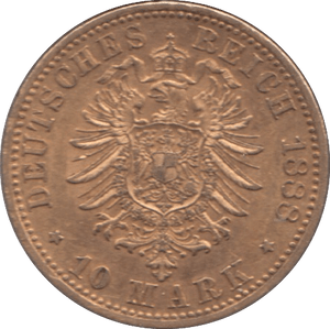 1888 GOLD GERMANY 10 MARKS REF A - Gold World Coins - Cambridgeshire Coins