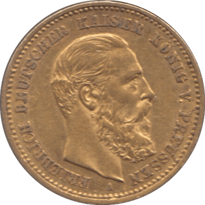 1888 GOLD GERMANY 10 MARKS REF B - Gold World Coins - Cambridgeshire Coins