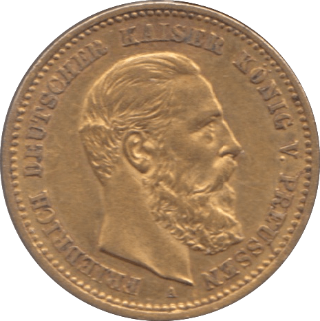1888 GOLD GERMANY 10 MARKS REF B - Gold World Coins - Cambridgeshire Coins