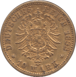 1888 GOLD GERMANY 10 MARKS REF B - Gold World Coins - Cambridgeshire Coins