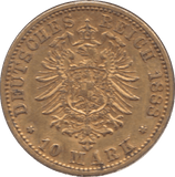 1888 GOLD GERMANY 10 MARKS REF B - Gold World Coins - Cambridgeshire Coins