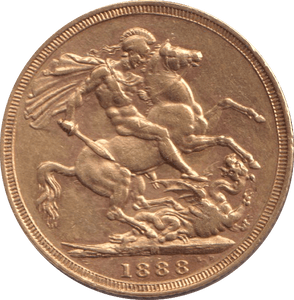 1888 GOLD SOVEREIGN ( EF ) MELBOURN MINT - Sovereign - Cambridgeshire Coins