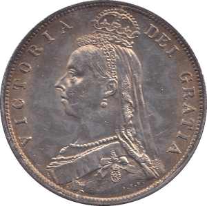 1888 HALFCROWN ( AUNC ) - Halfcrown - Cambridgeshire Coins