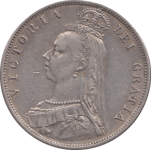 1888 HALFCROWN ( EF ) - Halfcrown - Cambridgeshire Coins