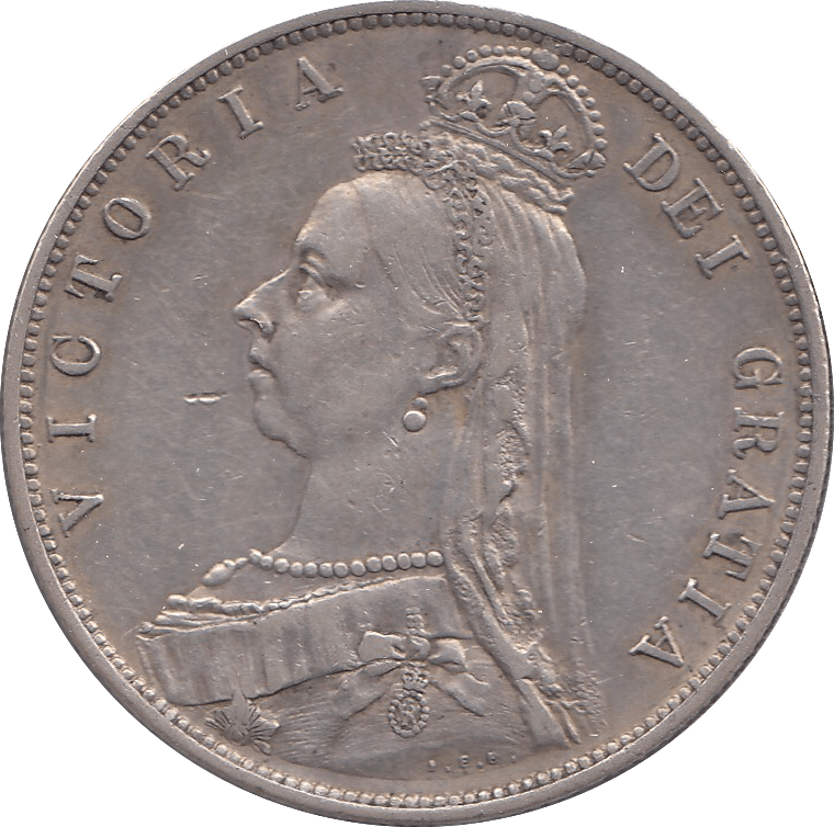 1888 HALFCROWN ( EF ) - Halfcrown - Cambridgeshire Coins