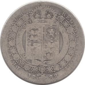 1888 HALFCROWN ( FAIR ) - Halfcrown - Cambridgeshire Coins