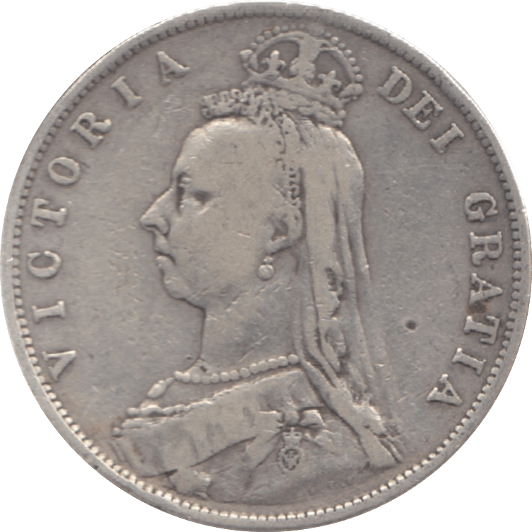 1888 HALFCROWN ( FINE ) 6 - Halfcrown - Cambridgeshire Coins