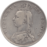 1888 HALFCROWN ( FINE ) 6 - Halfcrown - Cambridgeshire Coins