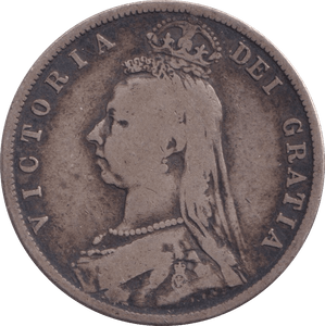 1888 HALFCROWN ( FINE ) - halfcrown - Cambridgeshire Coins