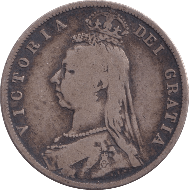 1888 HALFCROWN ( FINE ) - halfcrown - Cambridgeshire Coins