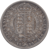 1888 HALFCROWN ( GF ) 5 - Halfcrown - Cambridgeshire Coins