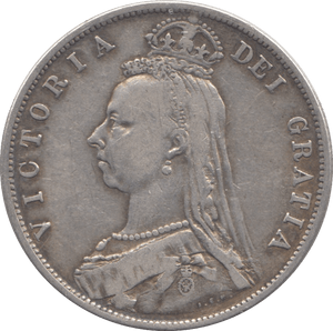 1888 HALFCROWN ( GF ) 5 - Halfcrown - Cambridgeshire Coins