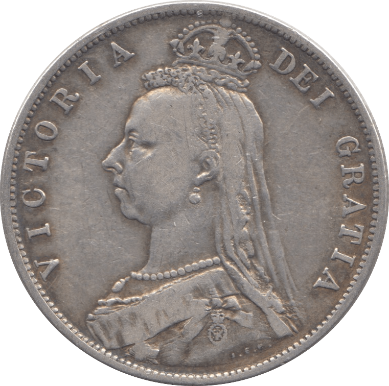 1888 HALFCROWN ( GF ) 5 - Halfcrown - Cambridgeshire Coins