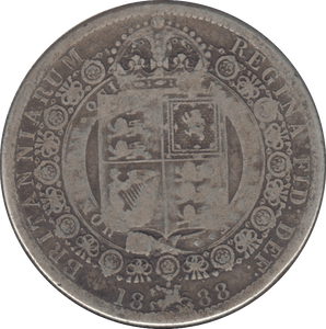 1888 HALFCROWN ( NF ) 6 - Halfcrown - Cambridgeshire Coins
