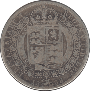 1888 HALFCROWN ( NF ) 6 - Halfcrown - Cambridgeshire Coins