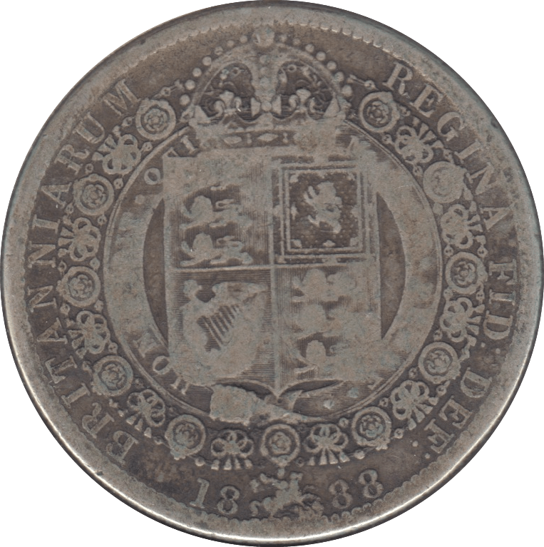 1888 HALFCROWN ( NF ) 6 - Halfcrown - Cambridgeshire Coins