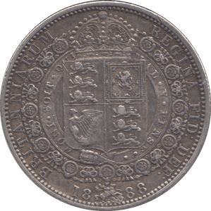 1888 HALFCROWN ( VF ) - Halfcrown - Cambridgeshire Coins