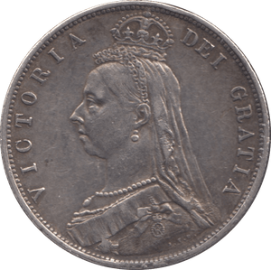 1888 HALFCROWN ( VF ) - Halfcrown - Cambridgeshire Coins