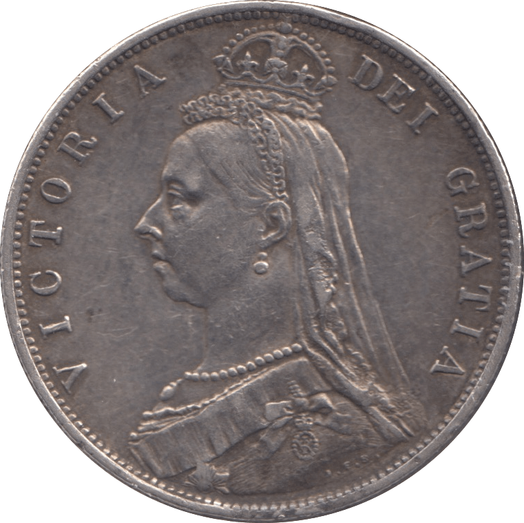 1888 HALFCROWN ( VF ) - Halfcrown - Cambridgeshire Coins