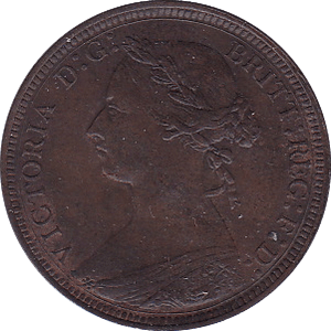 1888 HALFPENNY ( AUNC ) - Halfpenny - Cambridgeshire Coins