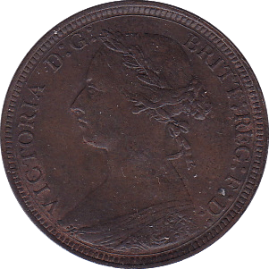 1888 HALFPENNY ( AUNC ) - Halfpenny - Cambridgeshire Coins