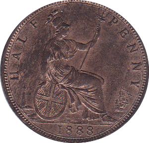 1888 HALFPENNY ( BU ) - Halfpenny - Cambridgeshire Coins