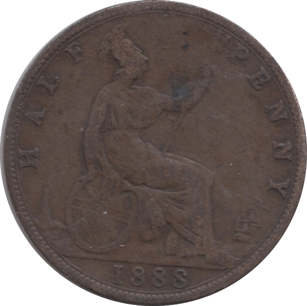 1888 HALFPENNY ( FINE ) 25 - Halfpenny - Cambridgeshire Coins