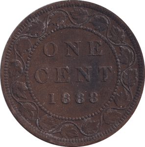 1888 ONE CENT CANADA - WORLD COINS - Cambridgeshire Coins