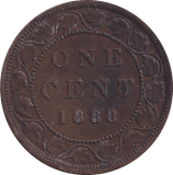 1888 ONE CENT CANADA - WORLD COINS - Cambridgeshire Coins