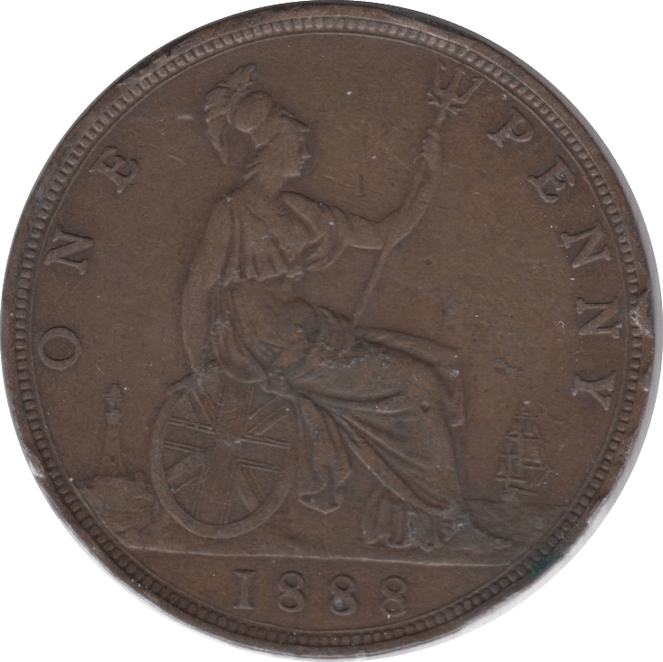 1888 PENNY 1 ( GF ) 5 - Penny - Cambridgeshire Coins