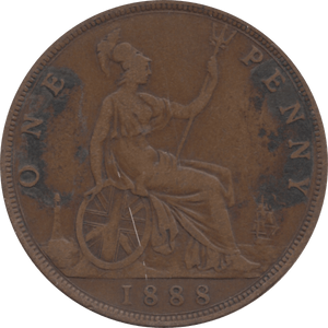 1888 PENNY 1 ( GF ) - Penny - Cambridgeshire Coins