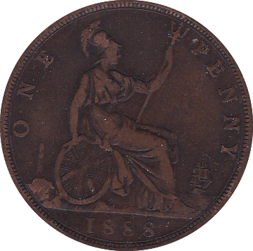 1888 PENNY ( F ) - Penny - Cambridgeshire Coins