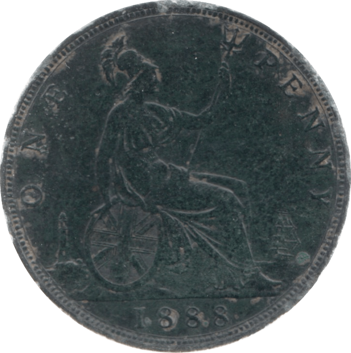 1888 PENNY ( GVF ) 5 - Penny - Cambridgeshire Coins