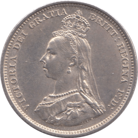 1888 SHILLING ( AUNC ) - Shilling - Cambridgeshire Coins