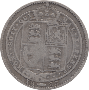 1888 SHILLING ( FINE ) 5 - SHILLING - Cambridgeshire Coins
