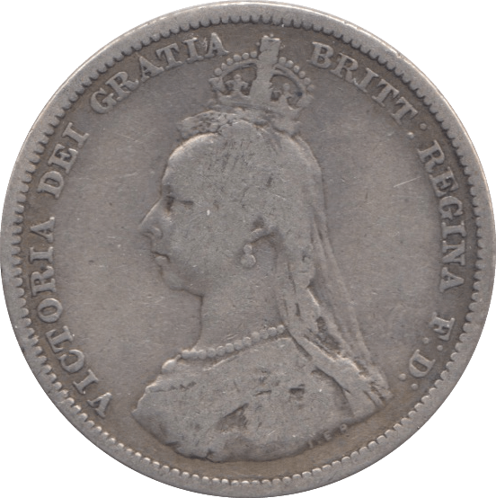 1888 SHILLING ( FINE ) 5 - SHILLING - Cambridgeshire Coins