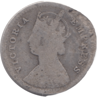 1888 SILVER 2 ANNAS INDIA - SILVER WORLD COINS - Cambridgeshire Coins