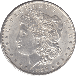 1888 SILVER MORGAN DOLLAR USA 3 - SILVER WORLD COINS - Cambridgeshire Coins