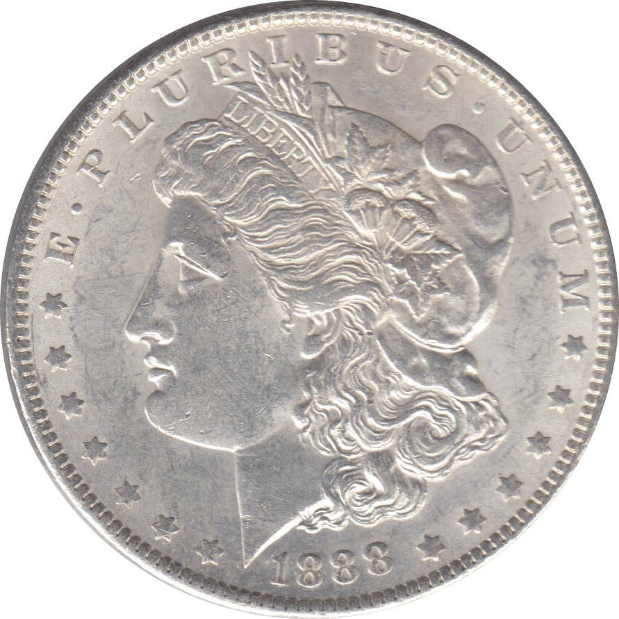 1888 SILVER MORGAN DOLLAR USA 3 - SILVER WORLD COINS - Cambridgeshire Coins