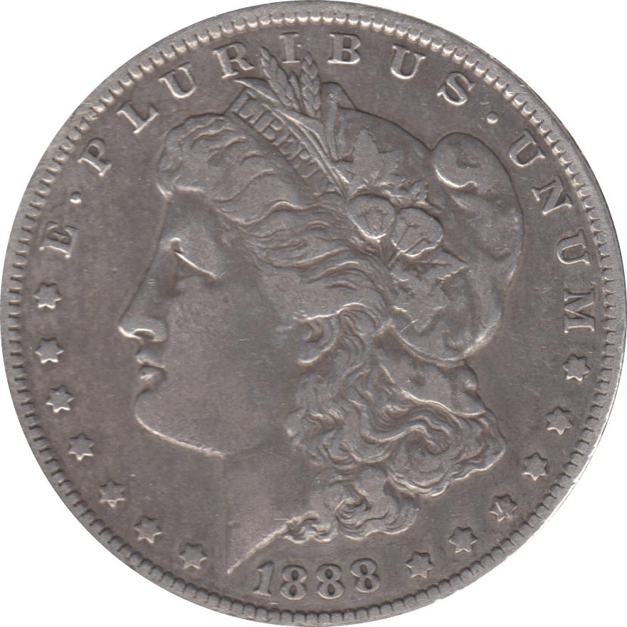 1888 SILVER MORGAN DOLLAR USA NEW ORLEANS MINT 3 - SILVER WORLD COINS - Cambridgeshire Coins
