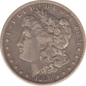1888 SILVER MORGAN DOLLAR USA - SILVER WORLD COINS - Cambridgeshire Coins