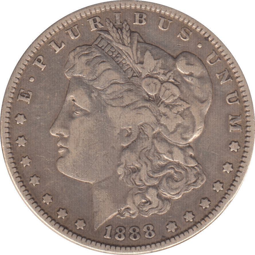 1888 SILVER MORGAN DOLLAR USA - SILVER WORLD COINS - Cambridgeshire Coins