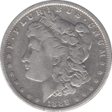1888 SILVER MORGAN HOT LIPS DOLLAR NEW ORLEANS USA - SILVER WORLD COINS - Cambridgeshire Coins