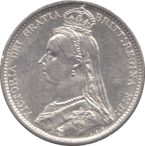 1888 SIXPENCE ( AUNC ) 4 - Sixpence - Cambridgeshire Coins